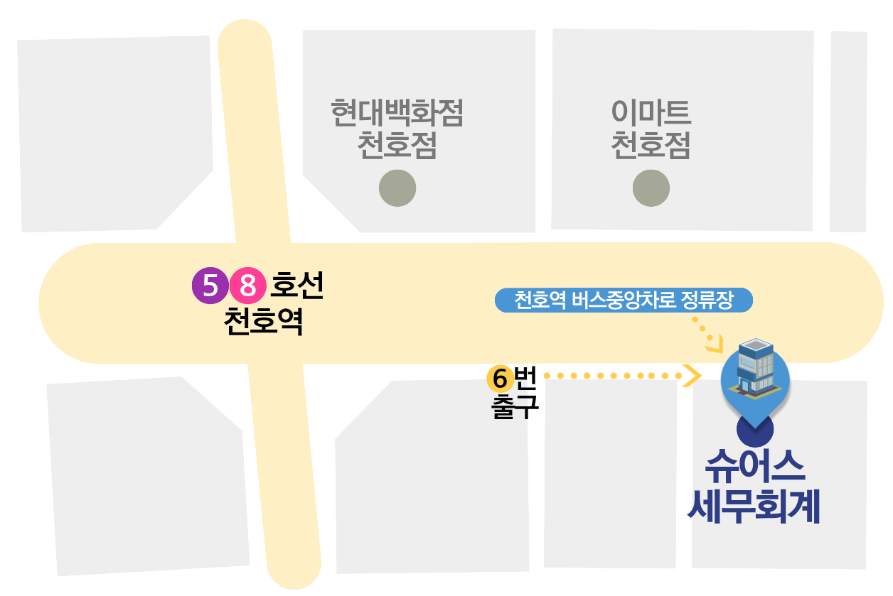 슈어스세무회계 약도